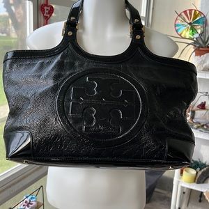 TORY BURCH distressed leather bag